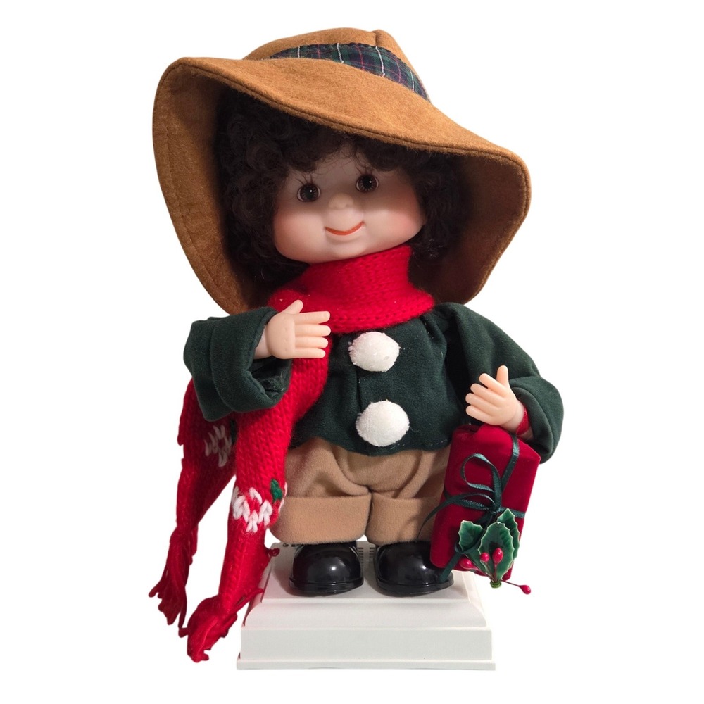 Vintage Santa's Best Undercover Kids Stephan Animated Christmas Boy Doll Figure